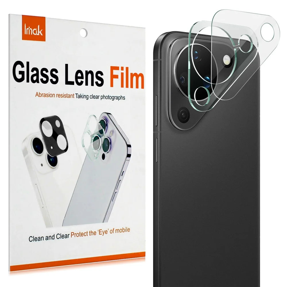 IMAK For Huawei Pura 90 Tempered Glass Full Cover Camera Lens Protector + Acrylic Lens Cap - Transparent - 1