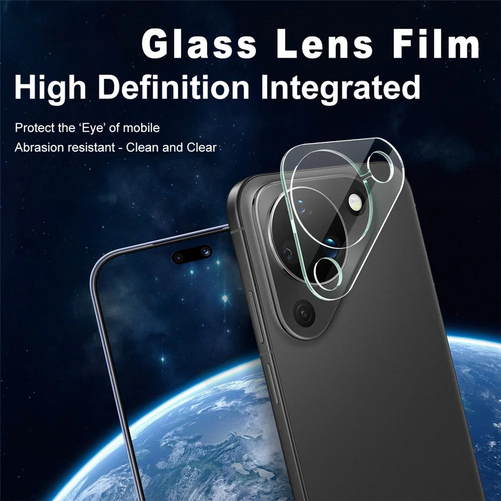 IMAK For Huawei Pura 90 Tempered Glass Full Cover Camera Lens Protector + Acrylic Lens Cap - Transparent - 3