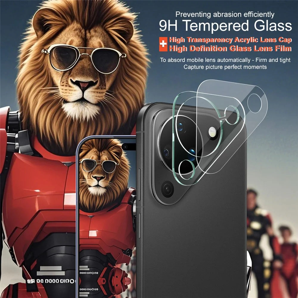 IMAK For Huawei Pura 90 Tempered Glass Full Cover Camera Lens Protector + Acrylic Lens Cap - Transparent - 4