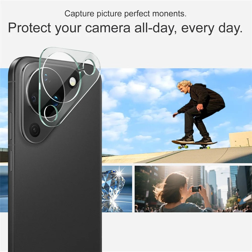 IMAK For Huawei Pura 90 Tempered Glass Full Cover Camera Lens Protector + Acrylic Lens Cap - Transparent - 5
