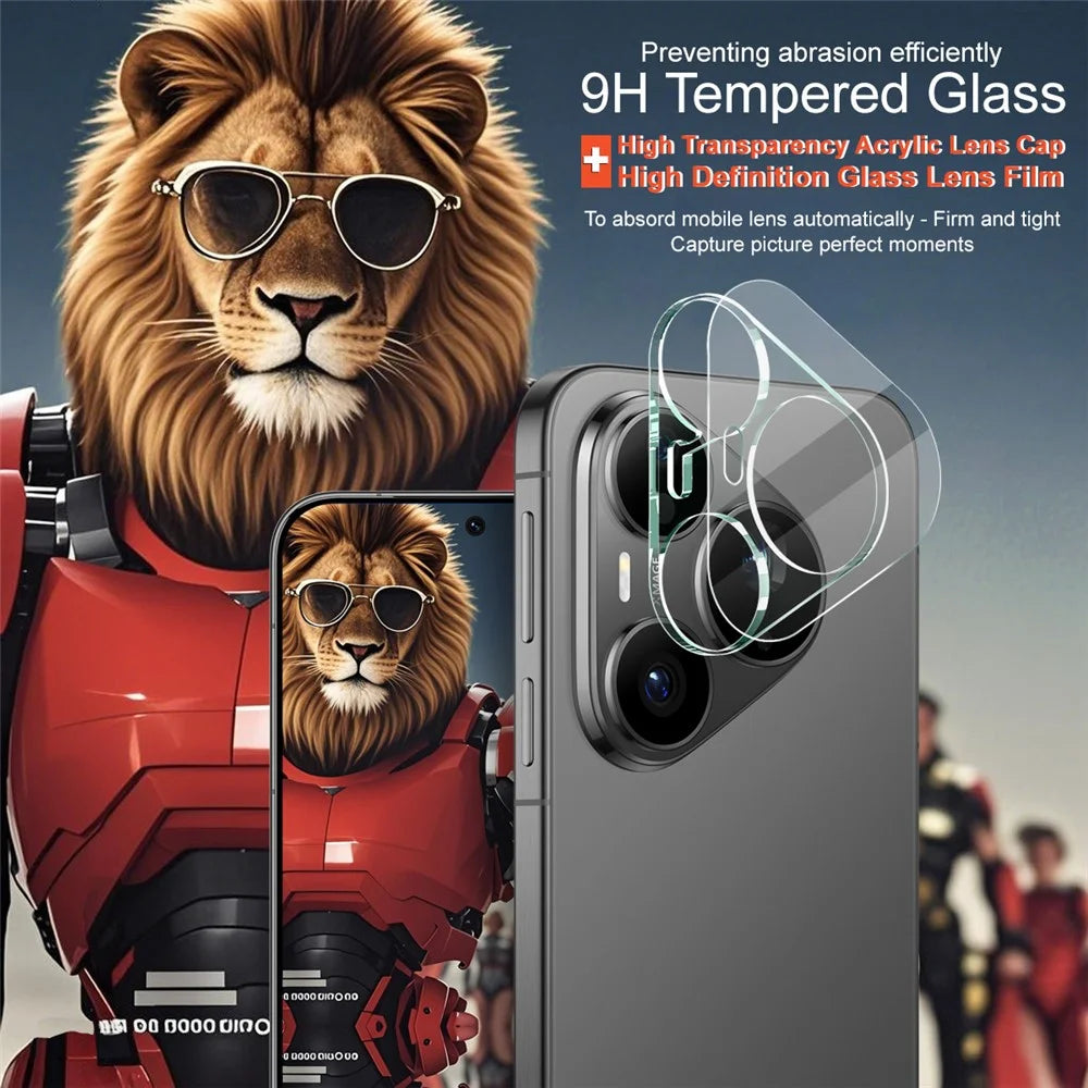 IMAK For Huawei Pura 90s Pro 5G / Pura 90 Pro Tempered Glass Full Cover Camera Lens Protector + Acrylic Lens Cap - Transparent - 4