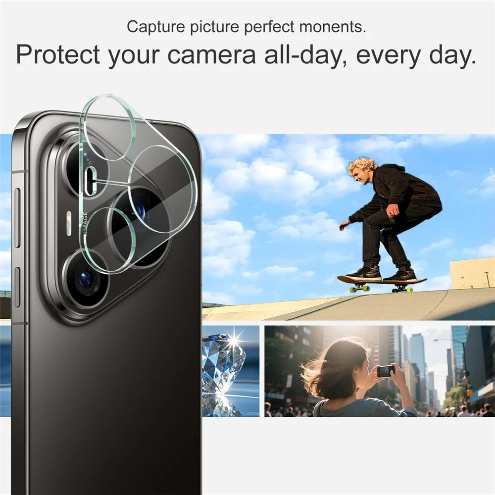 IMAK For Huawei Pura 90s Pro Max 5G / Pura 90 Pro Max Tempered Glass Full Cover Camera Lens Protector + Acrylic Lens Cap - Transparent - 5