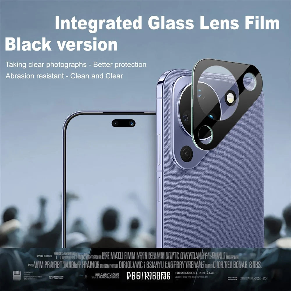 IMAK For Huawei Pura 90 Tempered Glass Full Cover Lens Film + Acrylic Cap - Black - 3