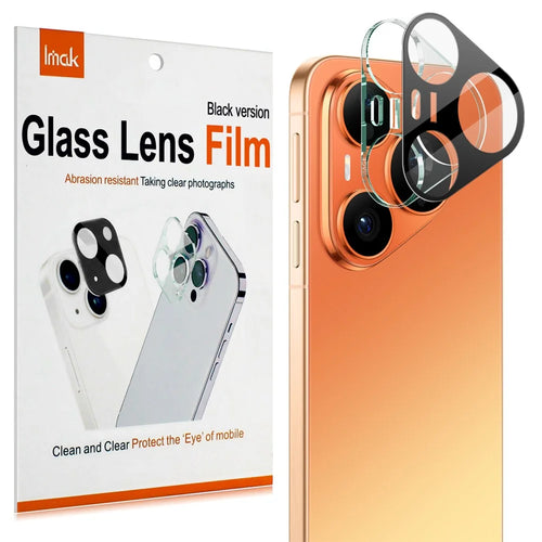 IMAK For Huawei Pura 90s Pro 5G / Pura 90 Pro Tempered Glass Full Cover Lens Film + Acrylic Cap - Black - 1
