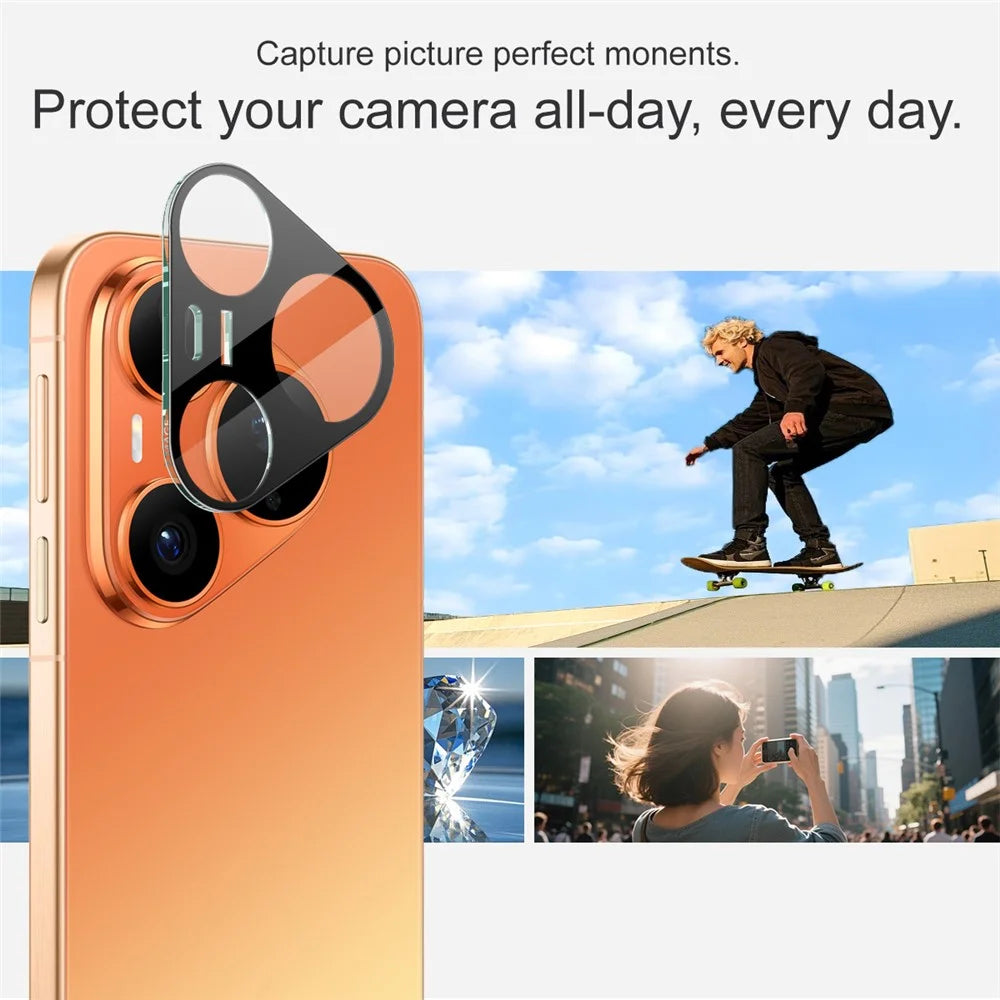 IMAK For Huawei Pura 90s Pro 5G / Pura 90 Pro Tempered Glass Full Cover Lens Film + Acrylic Cap - Black - 5