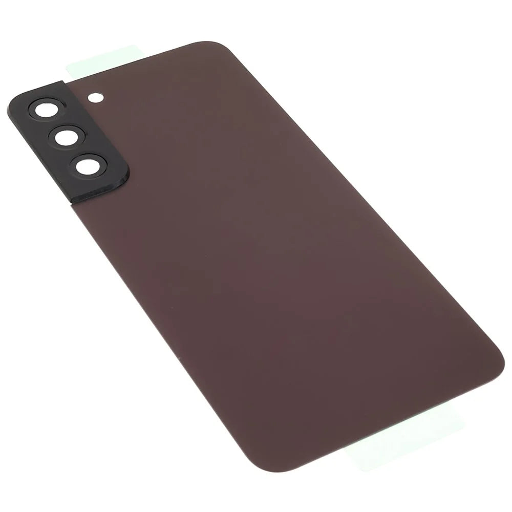 For Samsung Galaxy S22+ 5G S906 Battery Housing with Adhesive Sticker + Camera Lens Cover - Burgundy - 4