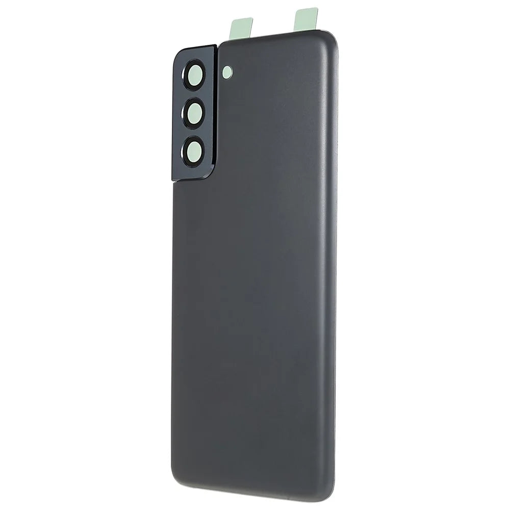 For Samsung Galaxy S21 5G G991 Battery Housing with Adhesive Sticker + Camera Lens Cover - Black - 2