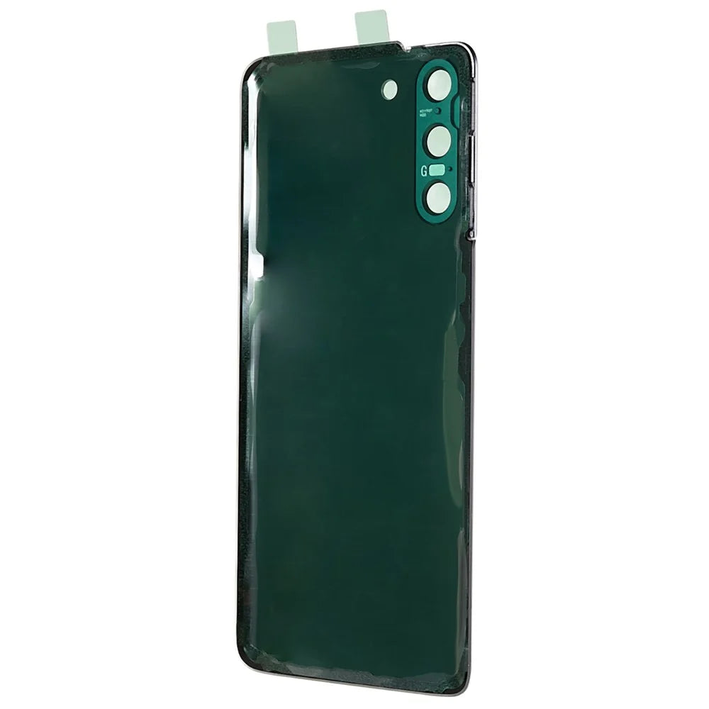 For Samsung Galaxy S21 5G G991 Battery Housing with Adhesive Sticker + Camera Lens Cover - Black - 3