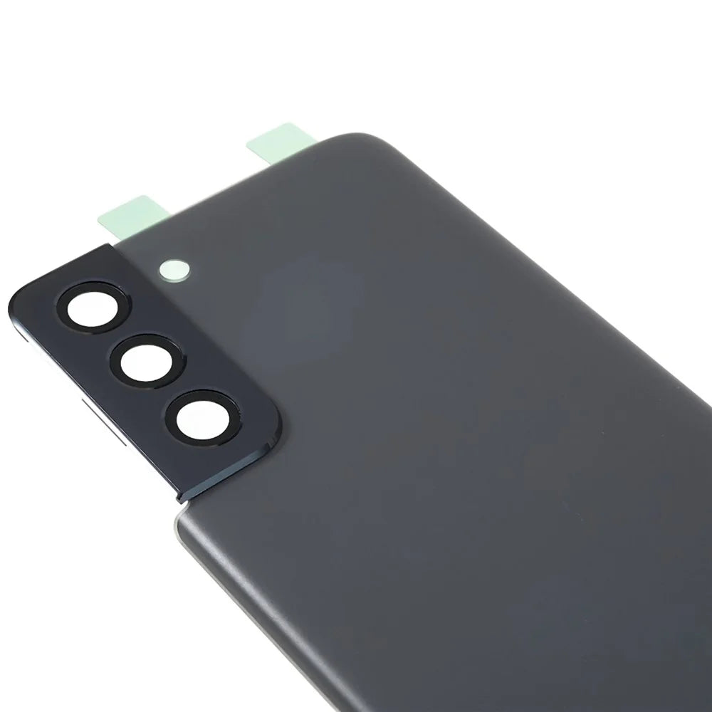 For Samsung Galaxy S21 5G G991 Battery Housing with Adhesive Sticker + Camera Lens Cover - Black - 5