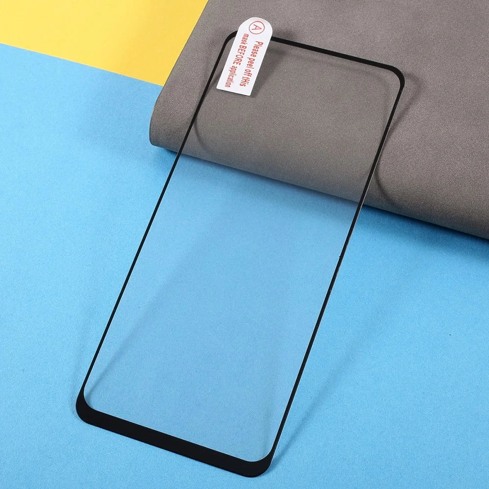 Screen Protector For Motorola Moto G37 5G / G37 Power 5G / G47 5G Full Glue Silk Printing Tempered Glass Screen Film - Black - 4