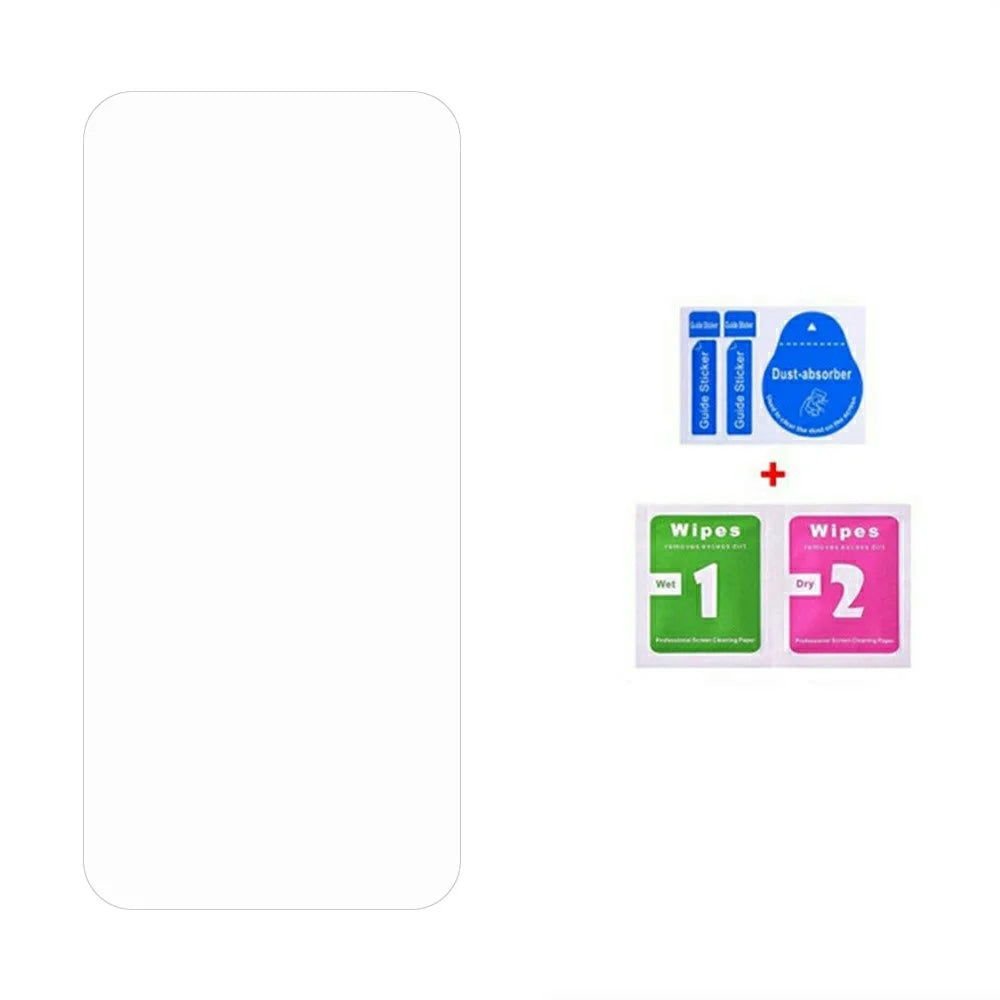 100Pcs For OnePlus Nord CE6 5G Screen Protector Full Glue Anti-Scratch Tempered Glass Film (NOT Complete Covering) (No Package, with Wipes Set, Dust-absorber, Guide Sticker) - Transparent - 2
