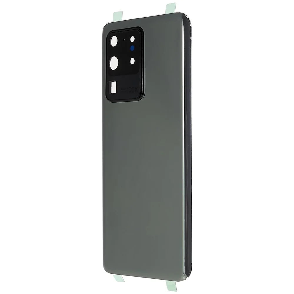 For Samsung Galaxy S20 Ultra 4G / 5G G988 Battery Housing with Adhesive Sticker + Camera Lens Cover - Grey - 2