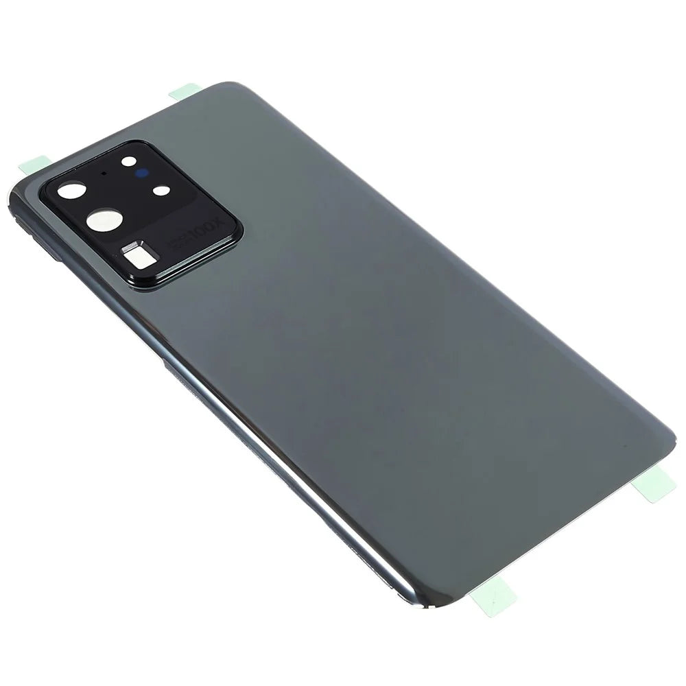 For Samsung Galaxy S20 Ultra 4G / 5G G988 Battery Housing with Adhesive Sticker + Camera Lens Cover - Grey - 4