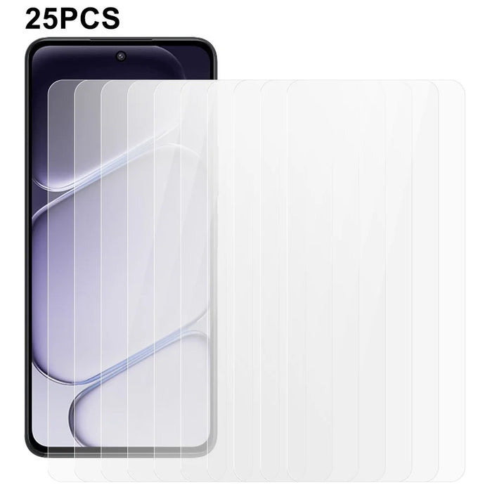 25Pcs For OnePlus Nord CE6 Lite 5G Screen Protector Full Glue Tempered Glass High Definition Film (NOT Complete Covering) (No Package, with Wipes Set, Dust-absorber, Guide Sticker) - Transparent - 1