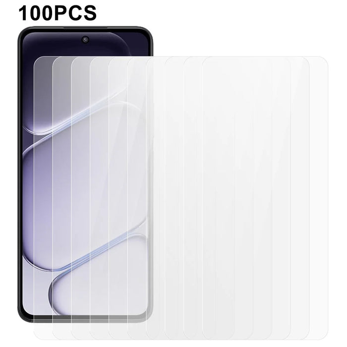 100Pcs For OnePlus Nord CE6 Lite 5G Screen Protector Full Glue Anti-Scratch Tempered Glass Film (NOT Complete Covering) (No Package, with Wipes Set, Dust-absorber, Guide Sticker) - Transparent - 1
