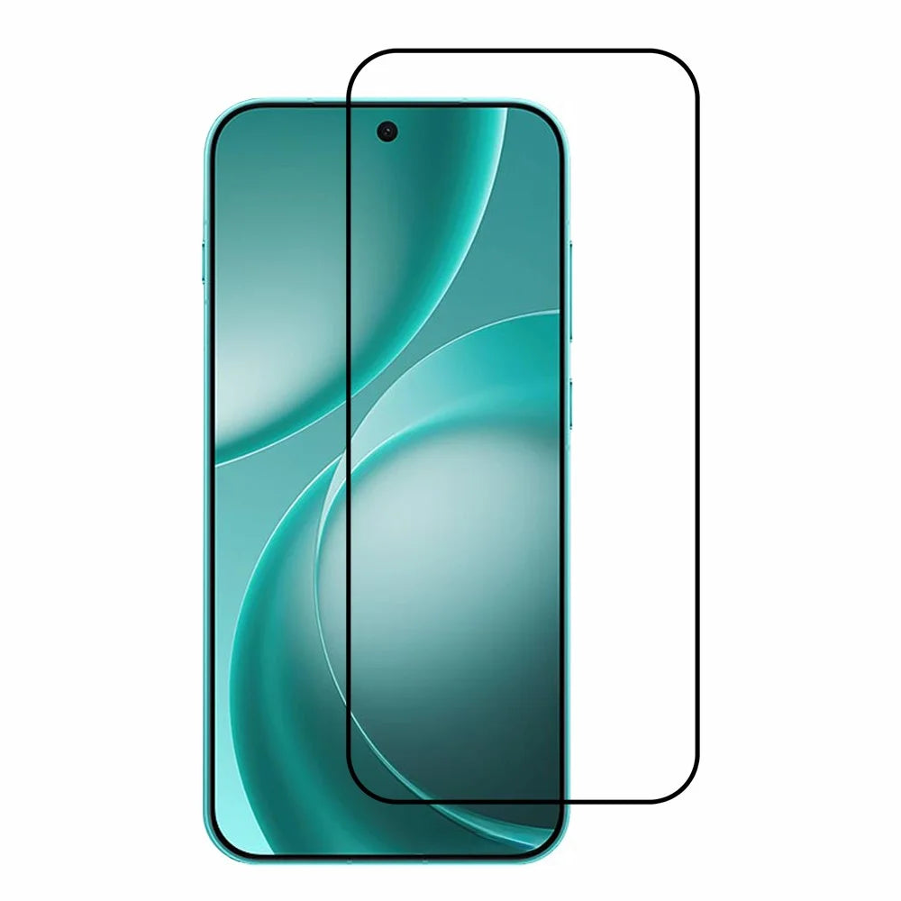 For Oppo Find X9s Pro 5G Full Screen Protector Full Glue Arc Edge HD High Aluminium-silicon Glass Film with Black Silk Print Edge (Fingerprint Unlock) - 1
