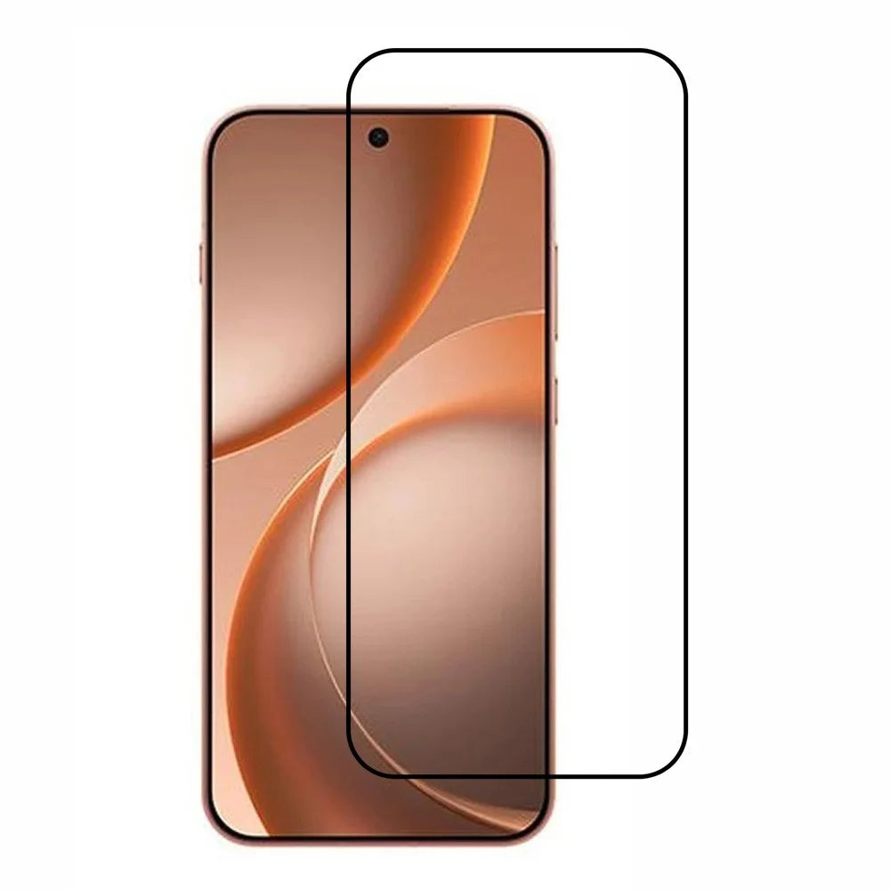 For Oppo Find X9s 5G Full Screen Protector Full Glue Arc Edge HD High Aluminium-silicon Glass Film with Black Silk Print Edge (Fingerprint Unlock) - 1