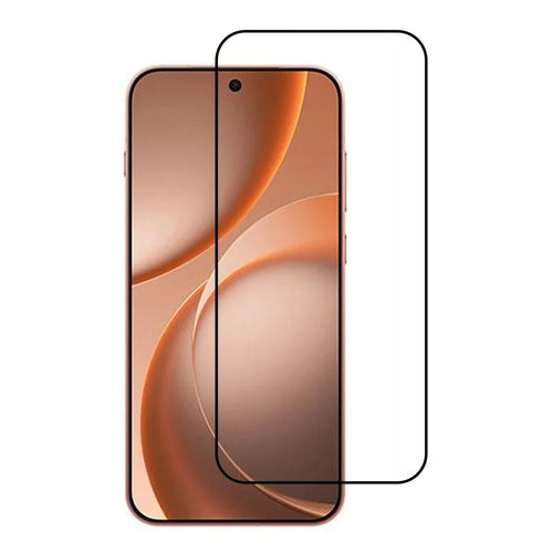 For Oppo Find X9s 5G Full Screen Protector Full Glue Arc Edge HD High Aluminium-silicon Glass Film with Black Silk Print Edge (Fingerprint Unlock) - 1