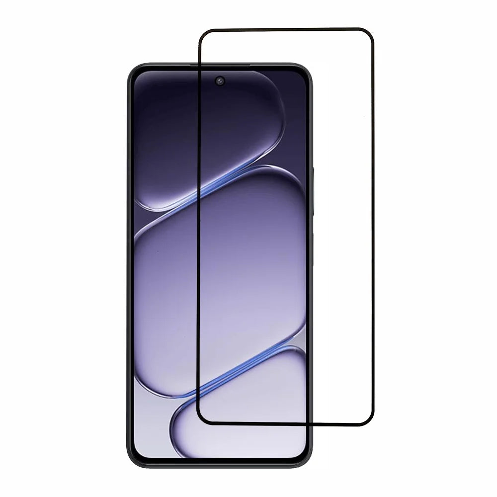 For OnePlus Nord CE6 Lite 5G Full Screen Protector Silk Printing Full Glue HD Clear Screen Film - Black - 1