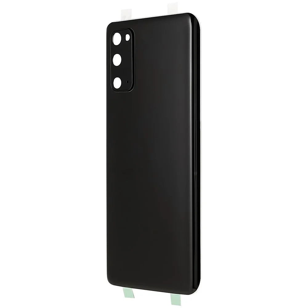 For Samsung Galaxy S20 4G G980 / S20 5G G981 Battery Housing with Adhesive Sticker + Camera Lens Cover - Black - 2