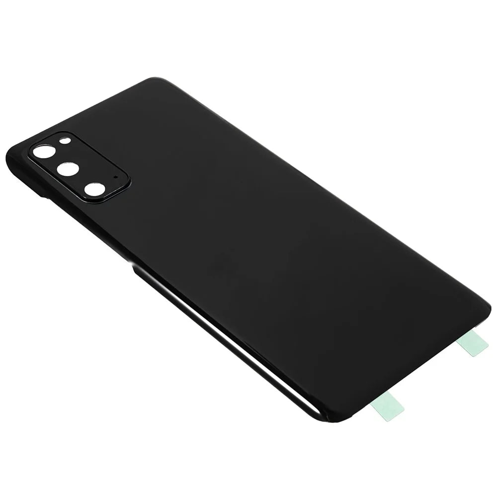 For Samsung Galaxy S20 4G G980 / S20 5G G981 Battery Housing with Adhesive Sticker + Camera Lens Cover - Black - 4