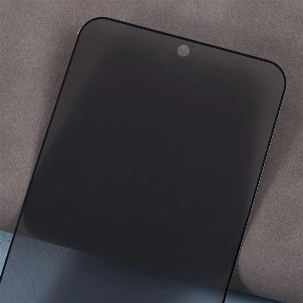 For Oppo Find X9s Pro 5G Anti-Spy Full Screen Protector Silk Printing Full Glue Privacy High Aluminium-silicon Glass Film (Fingerprint Unlock) - Black - 7