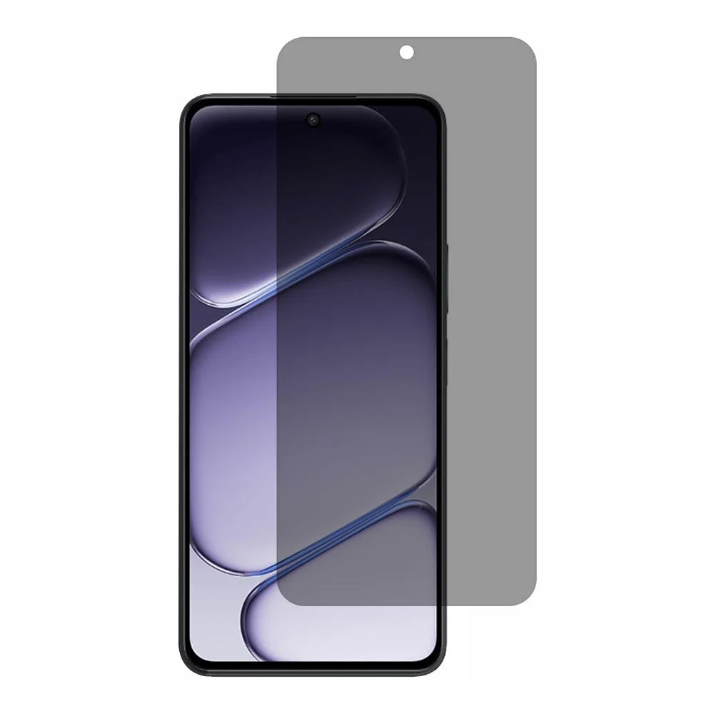 For OnePlus Nord CE6 Lite 5G 2.5D Arc Edge Anti Spy Full Screen Protector Full Glue High Aluminium-silicon Glass Film - Black - 1