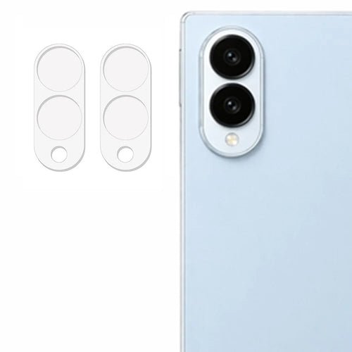 2Pcs For Samsung Galaxy Z Fold8 Full Coverage Camera Lens Protector 3D Arc Edge Anti-Scratch Tempered Glass Lens Film - Transparent - 1
