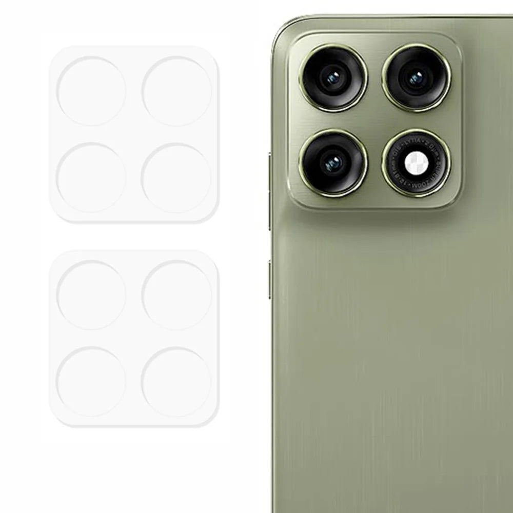 2Pcs For Motorola Edge 70 Pro 5G Full Coverage Camera Lens Protector 3D Arc Edge Anti-Scratch Tempered Glass Lens Film - Transparent - 1