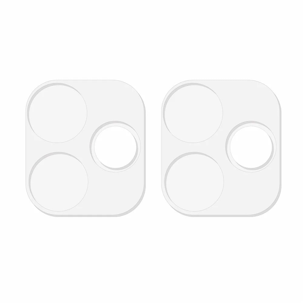 2Pcs For Oppo A6c 4G Full Coverage Camera Lens Protector 3D Arc Edge Anti-Scratch Tempered Glass Lens Film - Transparent - 2