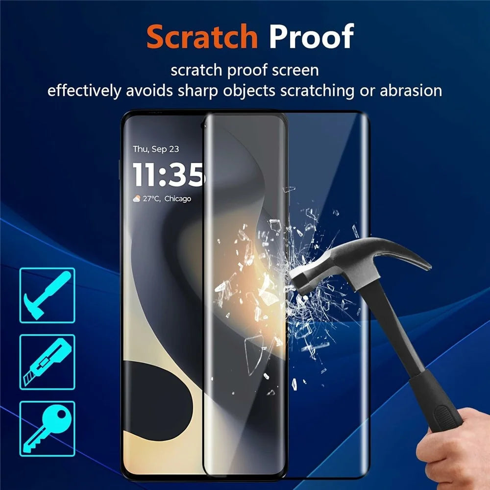 For Motorola Edge 70 Fusion 5G / Edge 70 Fusion+ 5G Full Screen Protector Full Glue Curved Edges Anti-fingerprint Tempered Glass Film - 5