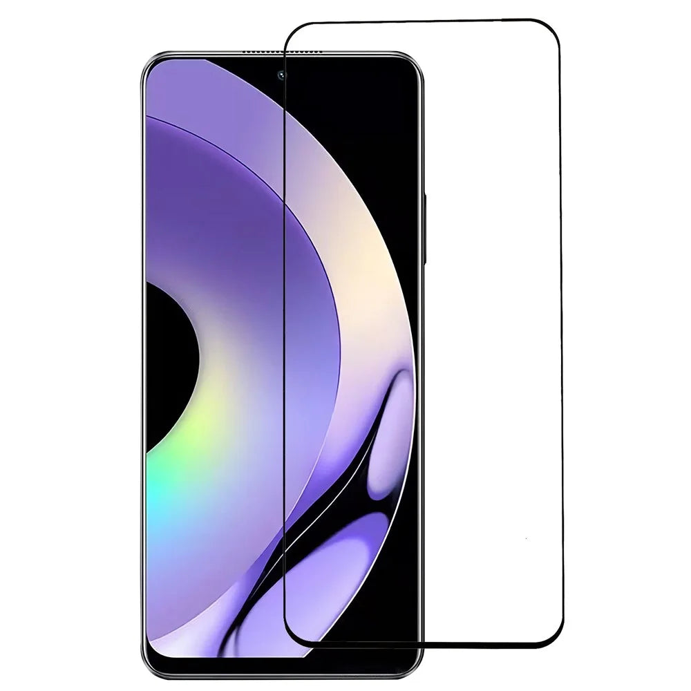 For Realme 10 Pro 5G Full Glue Black Edge Silk Printing Tempered Glass Screen Protector Ultra Clear Full Coverage Film - 1