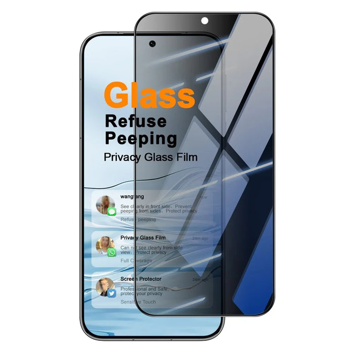 IMAK For Huawei Pura 90s Pro 5G / Pura 90 Pro Anti Peep Tempered Glass Screen Protector Full Coverage - Black - 2