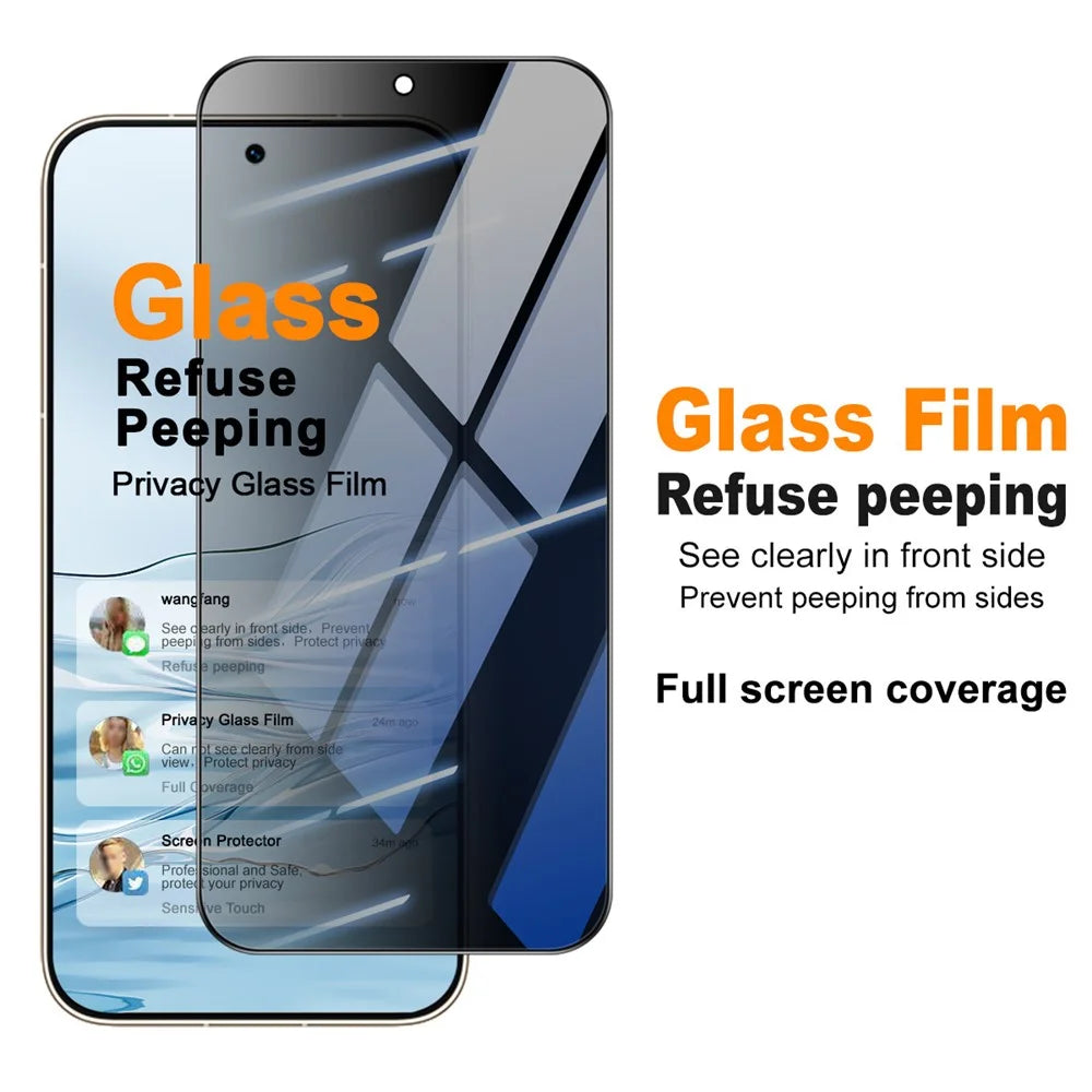 IMAK For Huawei Pura 90s Pro Max 5G / Pura 90 Pro Max Anti Peep Tempered Glass Screen Protector Full Coverage - Black - 3
