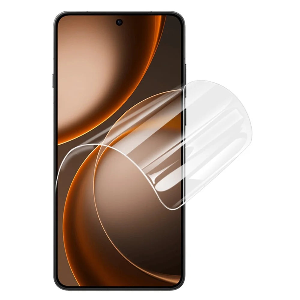 IMAK Hydrogel Film 4th For Oppo Find X8 Ultra 5G / Find X9 Ultra 5G / vivo iQOO 15T 5G / iQOO 13 5G / X300 Ultra 5G Full Screen Protector Ultra Clear Full Glue Soft TPU Film (Fingerprint Unlock) - Transparent - 2