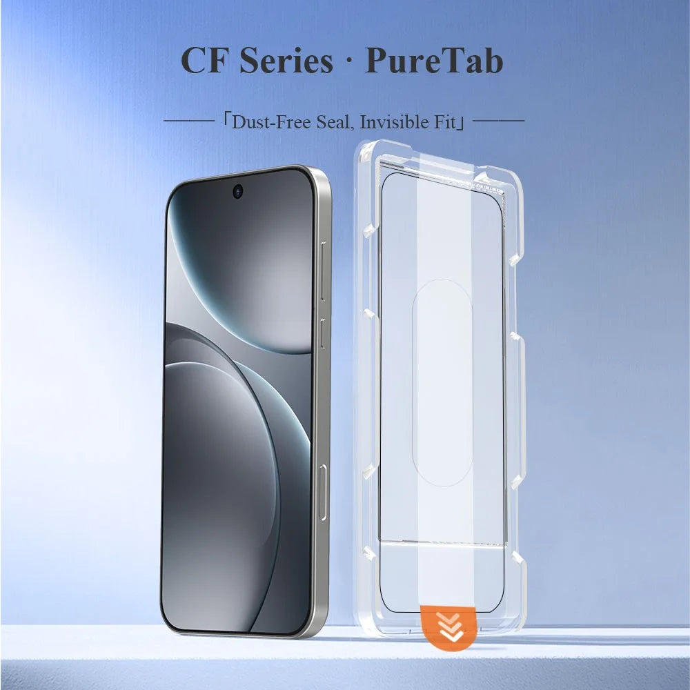 LEREACH For Oppo Find X8 Ultra 5G Tempered Glass Full Screen Protector Anti-Fingerprint Film with Dust-Free Installation Tool - Black - 4