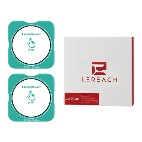 LEREACH 2Pcs for Oppo Find X8 Ultra 5G Camera Lens Protector Full Cover High Aluminium-silicon Glass Lens Film with Auto-Align Installation Frame - Transparent with Black Circle - 1