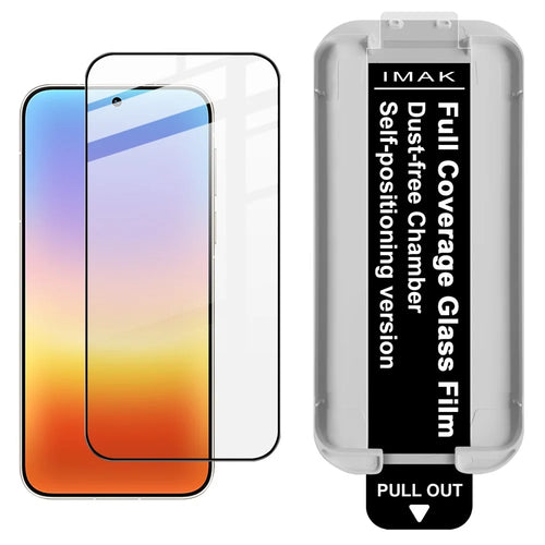 IMAK For Huawei Pura 90s Pro Max 5G / Pura 90 Pro Max Tempered Glass Full Screen Protector Full Glue Film with Dust-free Installation Tool - Black - 1