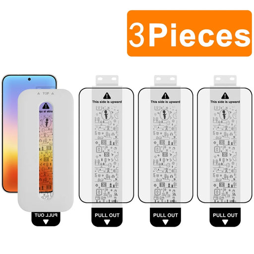 IMAK 3Pcs For Huawei Pura 90s Pro Max 5G / Pura 90 Pro Max Tempered Glass Full Screen Protector Full Glue Film with Dust-free Installation Tool - Black - 1