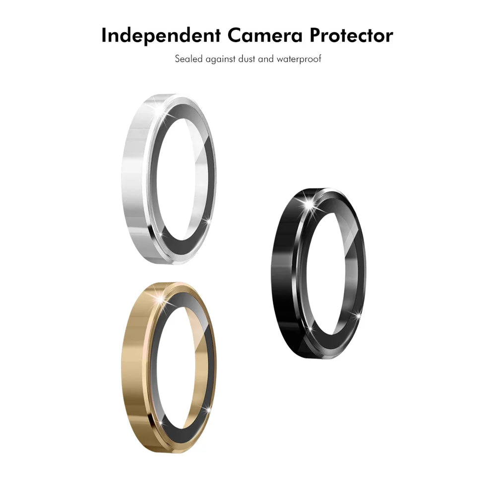HAT PRINCE for Honor 600 Pro 5G ENKAY  Camera Lens Protector Metal Ring Lens Film - Black - 6