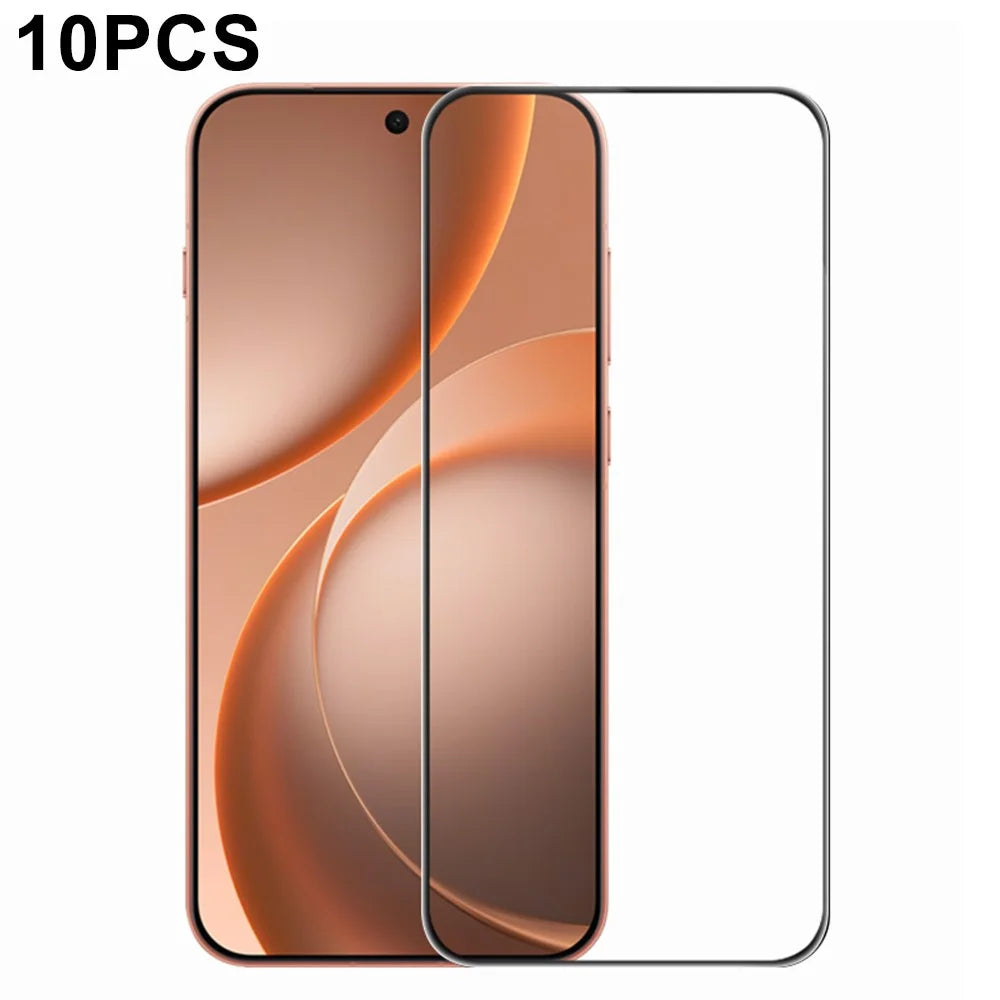 RURIHAI 10Pcs For Oppo Find X9s 5G Full Glue Screen Protector High Aluminium Silicon Glass Film, Ultrasonic Fingerprint Unlock - 1