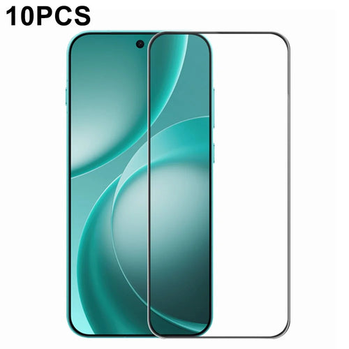 RURIHAI 10Pcs For Oppo Find X9s Pro 5G Full Glue Screen Protector High Aluminium Silicon Glass Film, Ultrasonic Fingerprint Unlock - 1