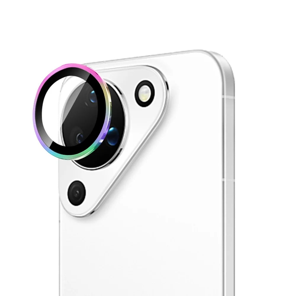 RURIHAI For Huawei Pura 90 Camera Lens Protector Tempered Glass Metal Ring Lens Film - Multi-color - 1