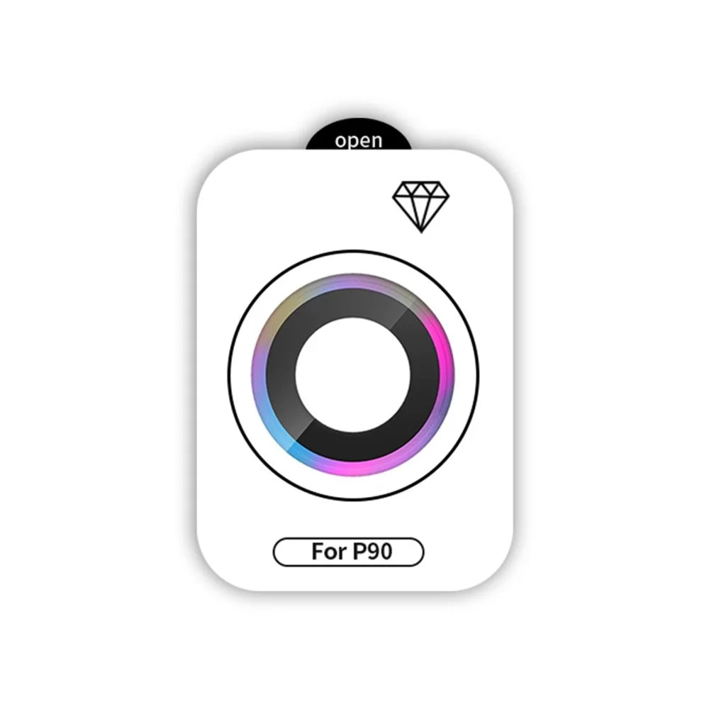 RURIHAI For Huawei Pura 90 Camera Lens Protector Tempered Glass Metal Ring Lens Film - Multi-color - 4