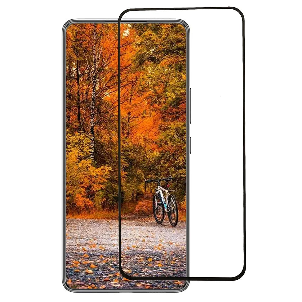 For Samsung Galaxy A54 5G Black Edge Silk Printing Tempered Glass HD Clear Full Glue Full Screen Protector - 1
