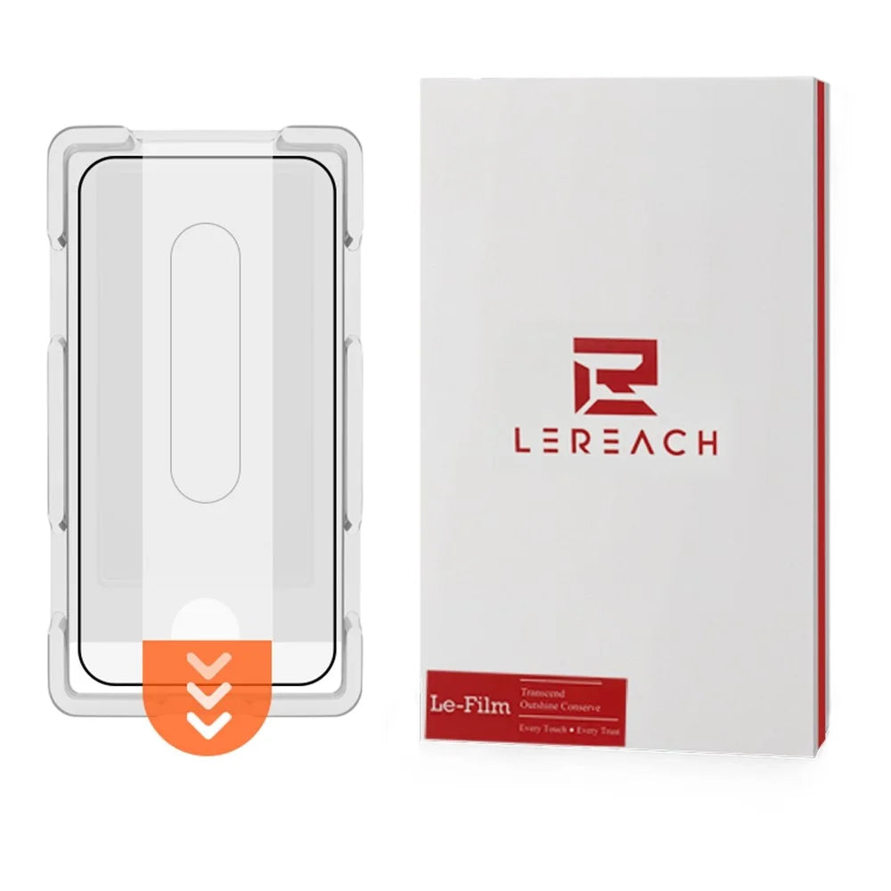 LEREACH Tempered Glass Full Screen Protector For Honor 600 5G / 600 Pro 5G / 500 Pro 5G Anti-Fingerprint Film with Dust-Free Installation Tool - Black - 1