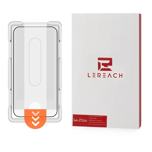LEREACH Tempered Glass Full Screen Protector For Honor 600 5G / 600 Pro 5G / 500 Pro 5G Anti-Fingerprint Film with Dust-Free Installation Tool - Black - 1