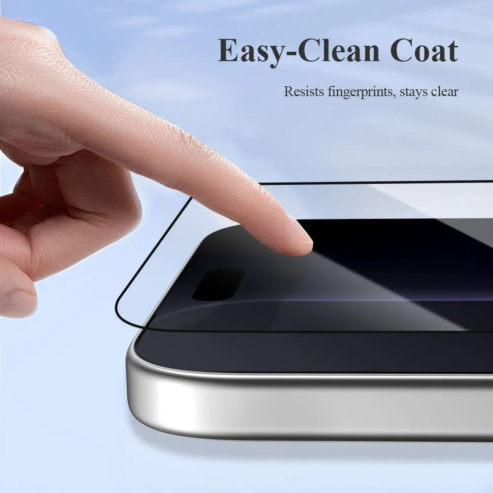 LEREACH Tempered Glass Full Screen Protector For Honor 600 5G / 600 Pro 5G / 500 Pro 5G Anti-Fingerprint Film with Dust-Free Installation Tool - Black - 7
