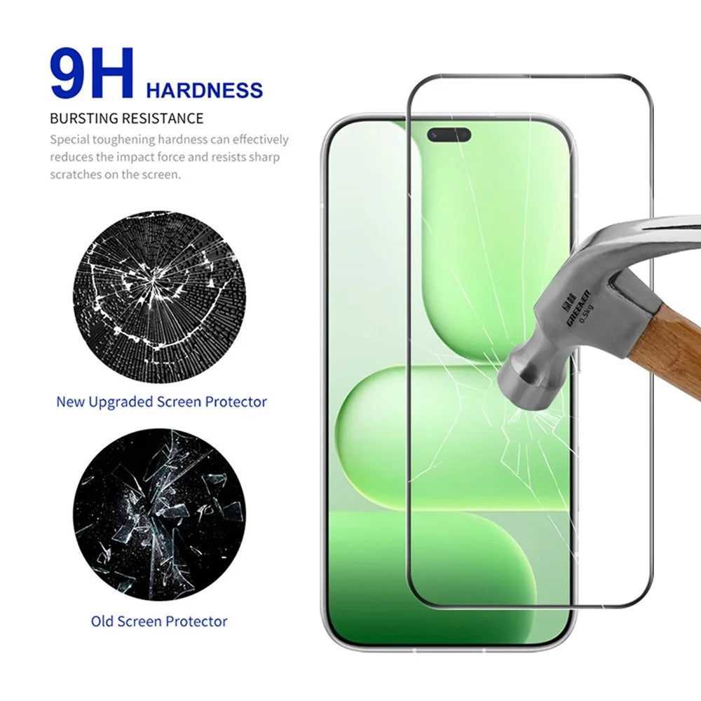 RURIHAI For Honor 600 Lite 5G Screen Protector High Aluminum-Silicon Glass Phone Screen Film - 3