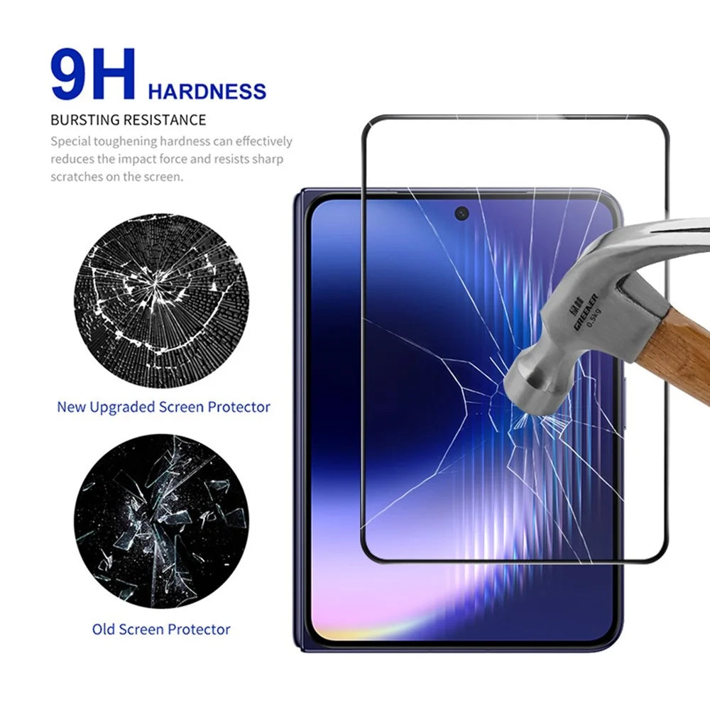 RURIHAI 10Pcs For Huawei Pura X Max High Aluminium-Silicon Glass Film Full Glue 0.26mm 2.5D Full Screen Protector - 3